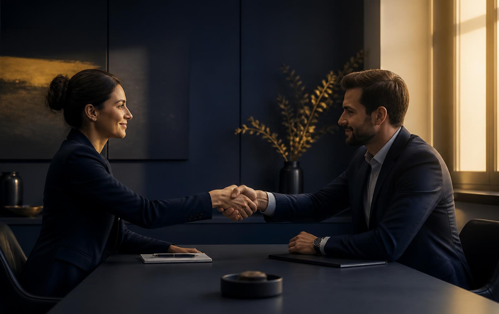 Reunión de trabajo estratégica con directivos de empresa